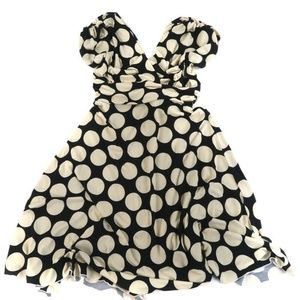 Tracy Evans Women's Dress Black Polka Dot | AA